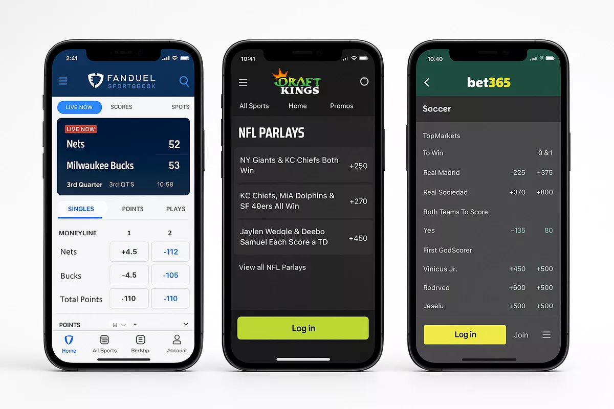 Betting Apps Comparison Top 3 betting apps comparison FanDuel DraftKings bet365